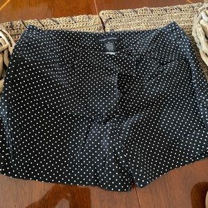 Shorts with poka dots